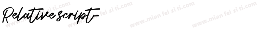 Relative script字体转换